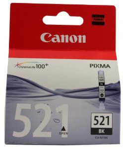 Photo of Canon CLI-521BLK Black Single Ink Cartridge