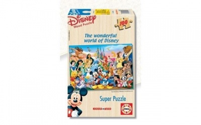 Photo of Educa - The Wonderful World Of Disney Super Wooden Puzzle - 1x100 Piece