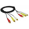 Ellies 3RCA-3RCA Patch Cord - 1.2M Photo