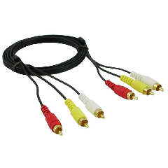 Photo of Ellies 3RCA-3RCA Patch Cord - 1.2M