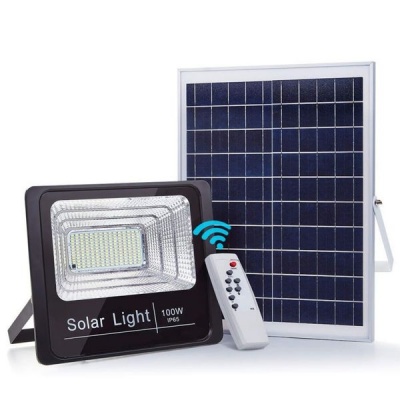 100W Solar LED Outside Flood Light with Remote control