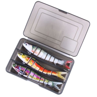 Photo of 3 Piece Multi-Section 13.7cm / 27g Fishing Lures with Plastic Storage Case