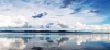 Composite Framed Canvas Mirror Lake Photo