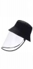Kiddies Bucket Hat With Removable Visor - Black Photo