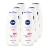 NIVEA Rose & Almond Oil Shower Gel/Body Wash - 6 x 500ml Photo