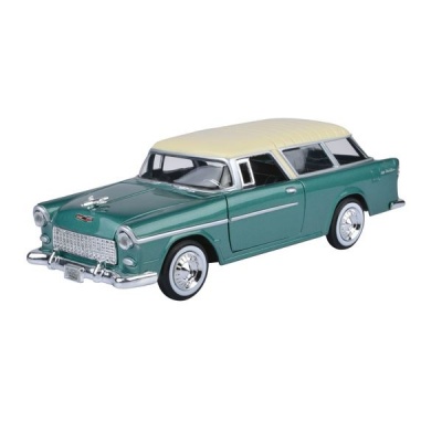 MOTORMAX Timeless Legends 1955 Chevy Bel Air Nomad Diecast Model Scale 124