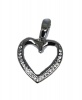 Sterling Silver Cubic Heart Pendant Photo