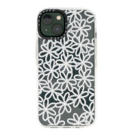 Luxcases Pretty Daisy Print on Clear Cover iPhone 15