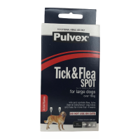 Pulvex Tick Flea Spot for Large Dogs over 16kg 2 x 1ml Pipette