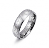 S C S C Lord Of The Rings Ring 6mm Wide Stainless Steel