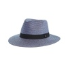 Emthunzini Braided Fedora UPF50 Sun Hat - Petrol Blue Photo