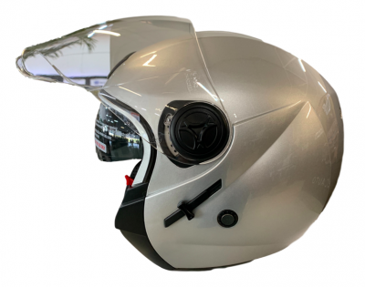 Photo of Vega Phantom Gloss Silver Helmet