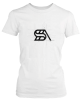 PepperSt Ladies White T-Shirt - Grid Design SA Photo