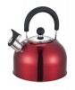 Stainless Steel Whistling Kettle 25LtrMetallic Red