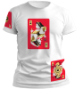 PepperSt Men's White T-Shirt - Queen of Clubs Photo