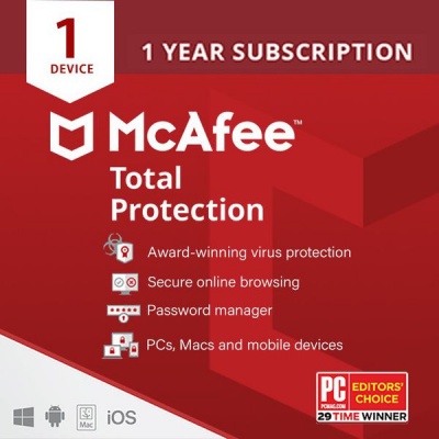 Photo of McAfee Digital Download - Total Protection 01-Device