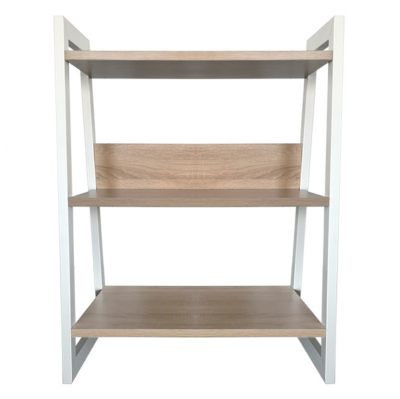 Photo of 3-Tier Industrial-Style Bookcase Free Standing Bookshelf Display Unit