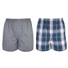 2 x Men's Woven Boxers Underwear 100% Cotton Boxer Shorts Underwear For Men Photo