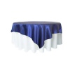 Royal Blue Satin Table Overlay Photo