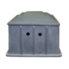 Rock Solid Standard Plastic Cover for Generator or Pool Pump 0.9m x 0.9m x 0.7m GREY Photo
