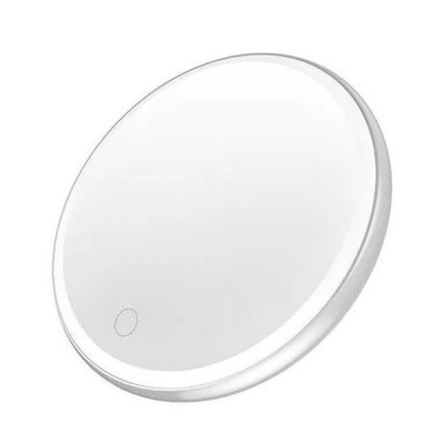 Photo of On-The-Go Cosmetic Makeup Mirror w/ Dimmable LED Ring Light & Smart Touch