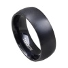 IMIX Men's Classic Black Titanium Ring Size 9 Photo