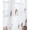 Matoc Designs Matoc Readymade Curtain 230cm Height - Voile - Taped -BrW Trees Photo
