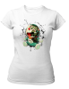 PepperSt Ladies White T-Shirt - Cyber Teddy Photo
