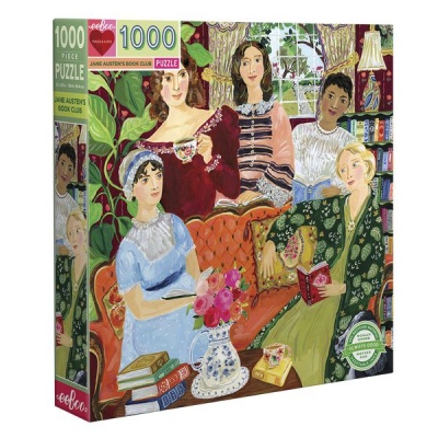 eeBoo Square Family Puzzle Jane Austens Book Club 1000 Pieces