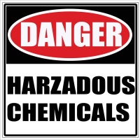 Danger Hazardous Chemicals ABS Sign 290mmx290mm