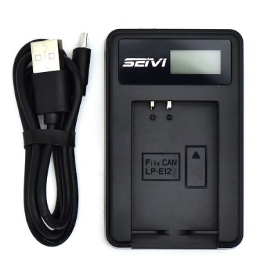 Photo of Canon Seivi LCD USB Charger for LP-E12 Battery