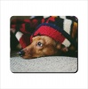 Mouse Pad - Doggie Under Blanket Photo