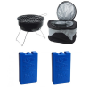 Portable Barbeque Braai Grill with Cooler Bag - 2 Seagull Ice Bricks Photo
