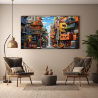 Canvas Wall Art Cityscape Capers BK0160