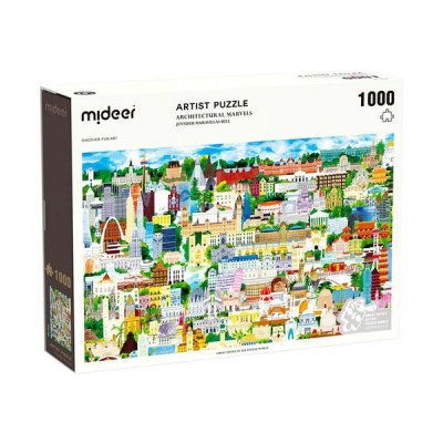 Mideer Artist Jigsaw Puzzle 1000 Pieces Architectural Marvels