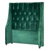 Lifestyle Winged Deep Button Headboard - Emerald Green Photo