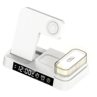 CellTime 4 1 Foldable Wireless Charger With Digital Clock Night Light