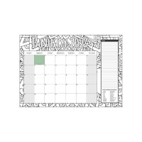 RBE A3 Coloring Desk Calendar Pad 2024 10s