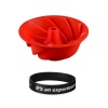 Killerdeals Spiral Bundt Cake Silicone Baking Mould – Pink/Red Photo