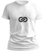 PepperSt Men's White T-Shirt - Grid Design Infinity Photo