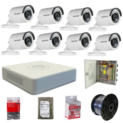 Photo of Hikvision 8 Channel 1080p Complete Kit