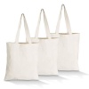 Love & Sparkles Plain 100% Cotton Tote Eco Bags 3 Pack Photo