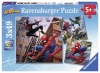 3X49 Piece Puzzle-Spiderman Photo