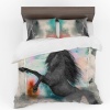 Print with Passion Black Stallion Horse Duvet Cover Set Photo