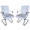 The Office Chair Corp TOCC White Classic PU Cushion Visitor - Set of 2 per box Photo
