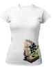 PepperSt Ladies White T-Shirt - Sushi Art Photo