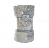Sesli 3037 Sesli Plush Throw - Dove Grey and Gold Photo