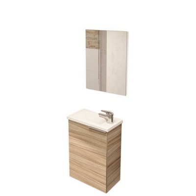 Photo of San Marco Tiles Compact Nature Cabinet 58 X 40 X 22cm Included Mirror and PMMA Basin