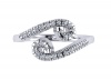 9ct White Gold Cancer Star Sign Ring Photo