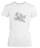 PepperSt Ladies White T-Shirt - Pyro Fantasy Photo